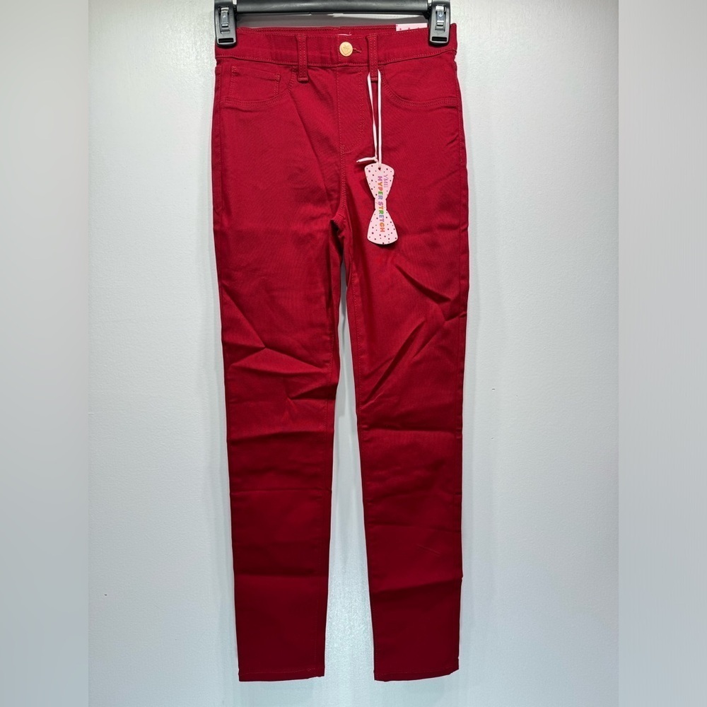 YMI GIRLS' Red School Color Jeggings Stretch Skinny Jeans
